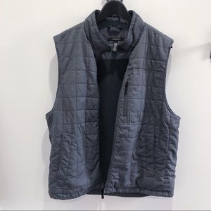 Grey Quilted Winter Vest